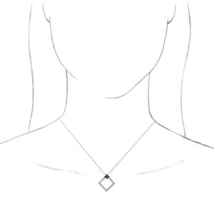 Accented Geometric Necklace or Pendant