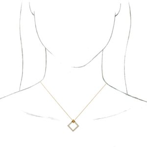 Accented Geometric Necklace or Pendant