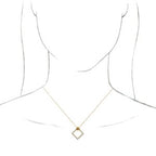 Accented Geometric Necklace or Pendant