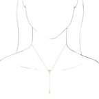 Triangle & Bar Y Necklace