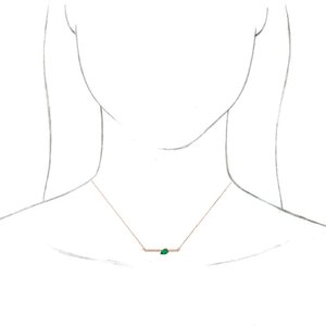 Accented Bar Necklace or Center