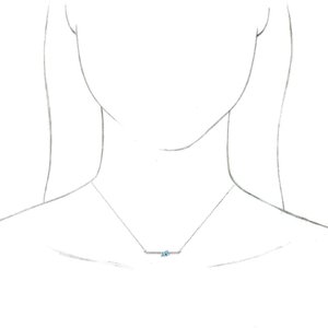 Accented Bar Necklace or Center