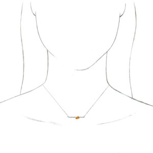 Accented Bar Necklace or Center