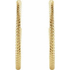 Rope Hoop Earrings