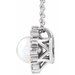 Halo-Style Pearl Necklace or Pendant