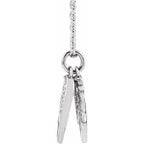 Accented Angel Wings Necklace or Pendant