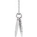 Accented Angel Wings Necklace or Pendant