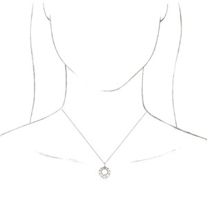 Halo-Style Necklace or Pendant