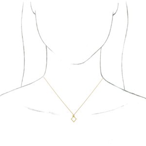 Beaded Geometric Necklace or Pendant