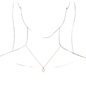 Beaded Geometric Necklace or Pendant