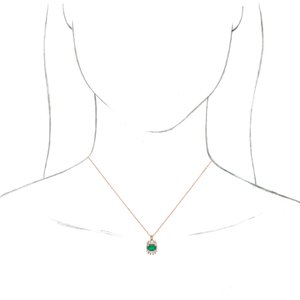 Halo-Style Necklace or Pendant