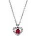 Accented Heart Necklace