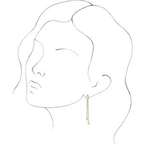 Geometric Chain Earrings