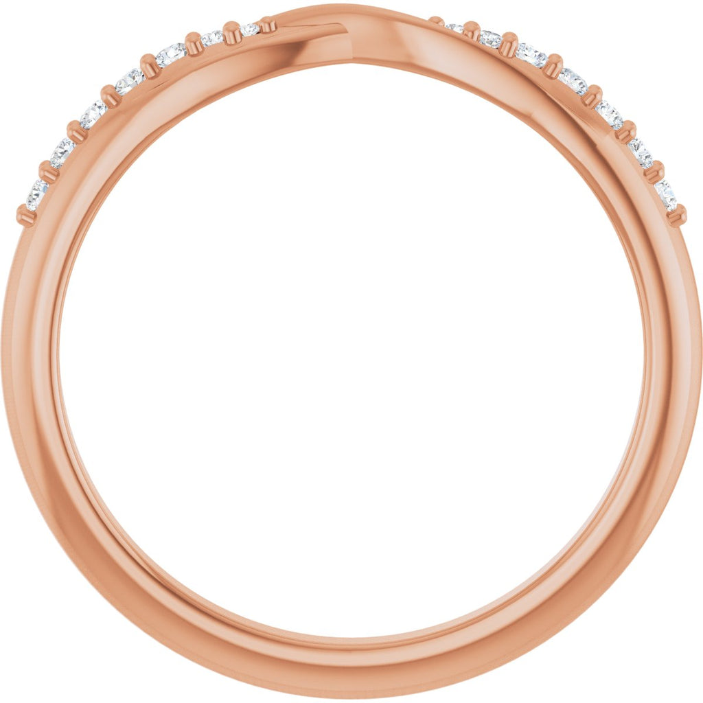 Accented Criss-Cross Contour Band