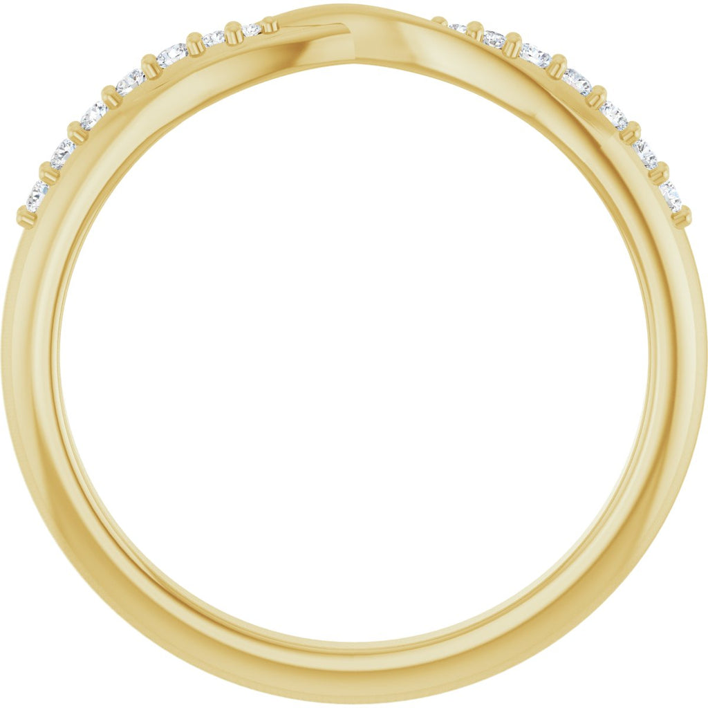 Accented Criss-Cross Contour Band