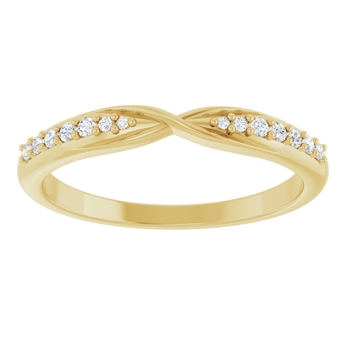 Accented Criss-Cross Contour Band
