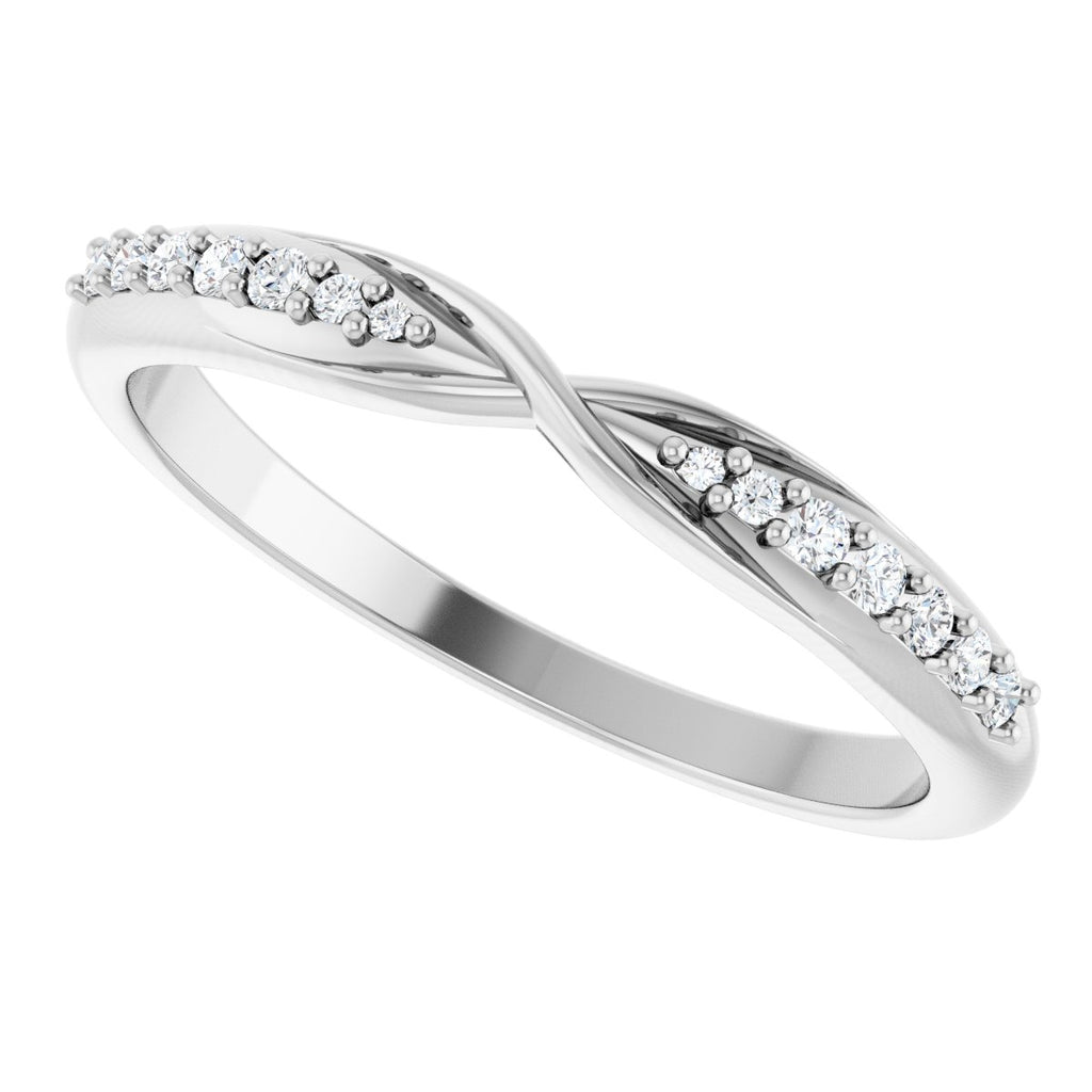 Accented Criss-Cross Contour Band