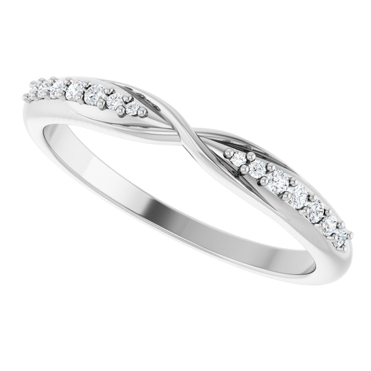 Accented Criss-Cross Contour Band