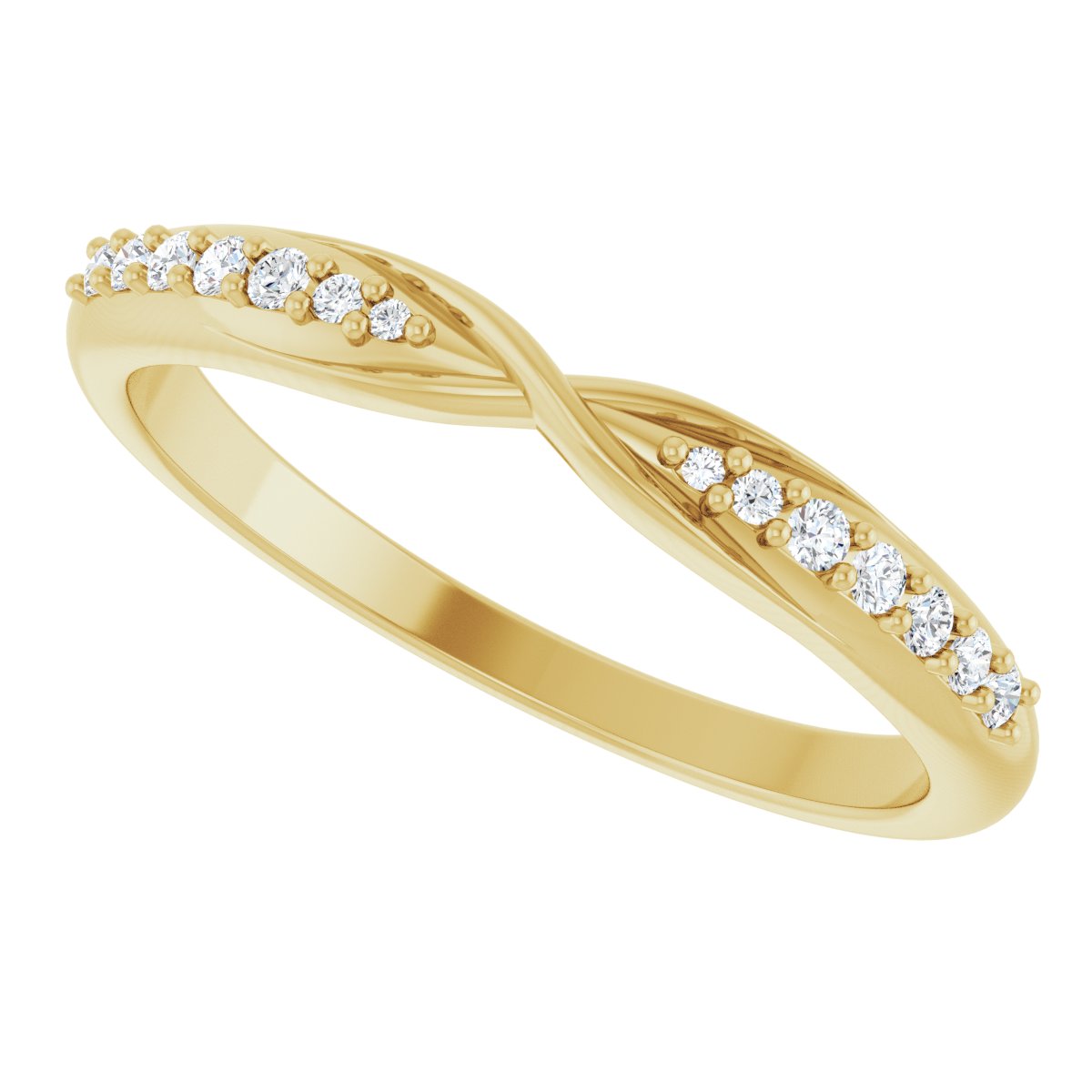 Accented Criss-Cross Contour Band