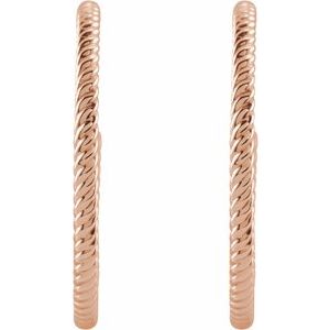 Rope Hoop Earrings