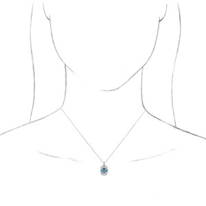 Halo-Style Necklace or Pendant