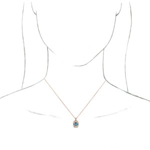 Halo-Style Necklace or Pendant