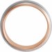 Single Sided Stepped-Edge Comfort-Fit Flat Band with Brush Finish