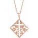 Ornate Pierced Cross Necklace or Pendant