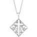 Ornate Pierced Cross Necklace or Pendant