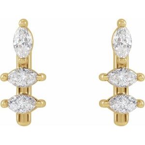 Marquise Bar Earrings