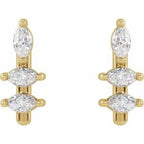Marquise Bar Earrings