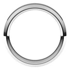 Beveled-Edge Comfort-Fit Flat Band