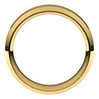 Beveled-Edge Comfort-Fit Flat Band