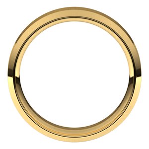 Beveled-Edge Comfort-Fit Flat Band