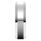 Beveled-Edge Comfort-Fit Flat Band