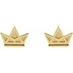 Tiny Crown Earrings