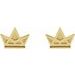 Tiny Crown Earrings