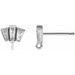 Tapered Baguette Earring Top