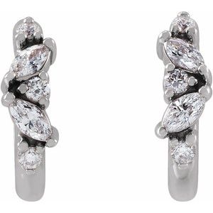 Accented Huggie Earrings