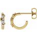 Accented Huggie Earrings