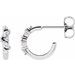 Accented Huggie Earrings