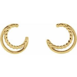 Front Facing Hoop Earrings