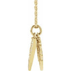 Accented Angel Wings Necklace or Pendant