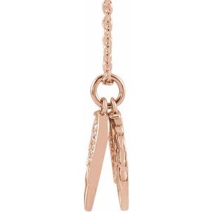 Accented Angel Wings Necklace or Pendant