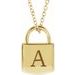 Engravable Lock Necklace or Pendant
