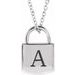 Engravable Lock Necklace or Pendant