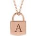 Engravable Lock Necklace or Pendant
