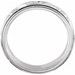 Hand-Engraved Milgrain Stepped-Edge Comfort-Fit Half Round Band