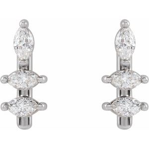 Marquise Bar Earrings