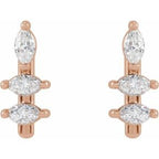 Marquise Bar Earrings
